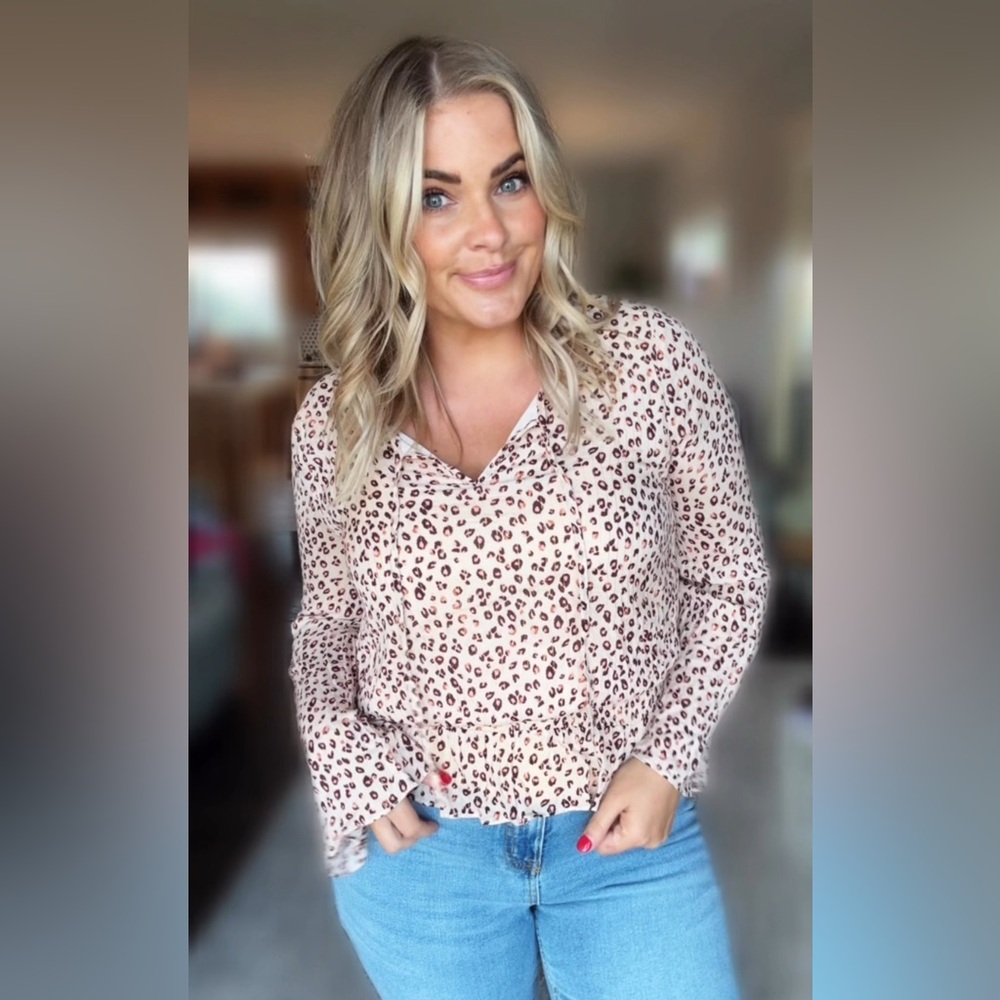 Leopard Print Women's Top